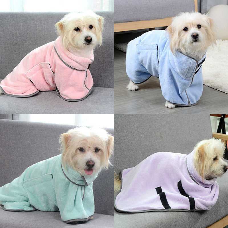 Quick-drying Pet Absorbent Towel Dog Bathrobe Pet Dog Bath Towel