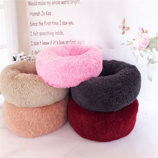 Round Long Hairy Autumn And Winter Pet Nest Pad