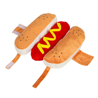 Hot Dog Havoc: Hilarious Halloween Costume for Pups