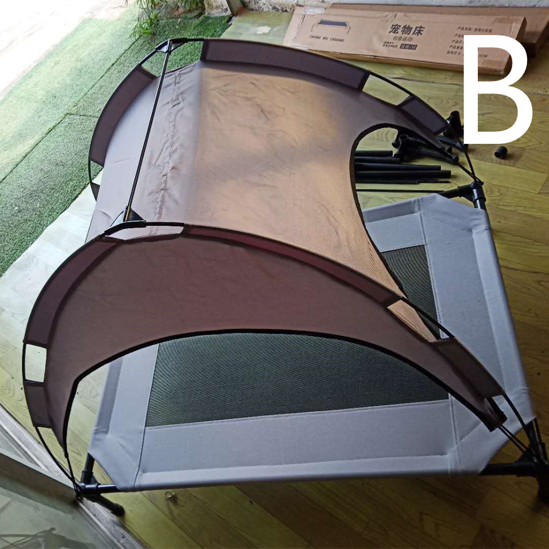 Pet Outdoor Covered Loft Camp Bed
