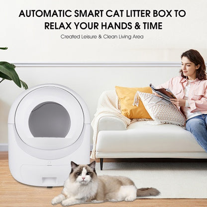 Smart Litter Box with WiFi & Double Deodorization