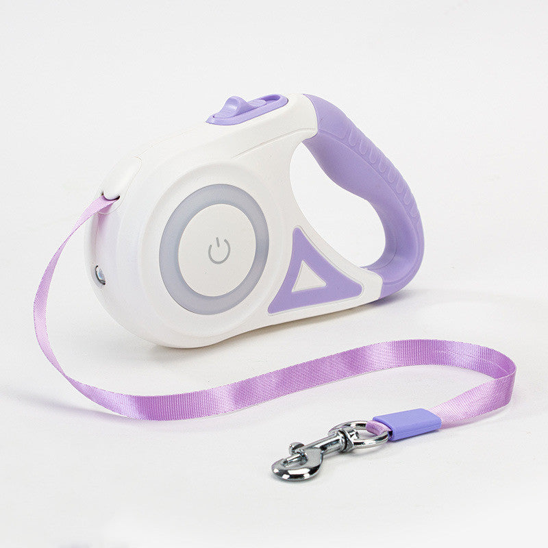 Pet Retractable Spotlight Leash with Collar