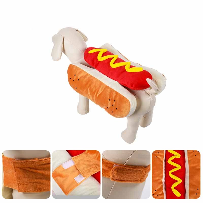 Hot Dog Havoc: Hilarious Halloween Costume for Pups