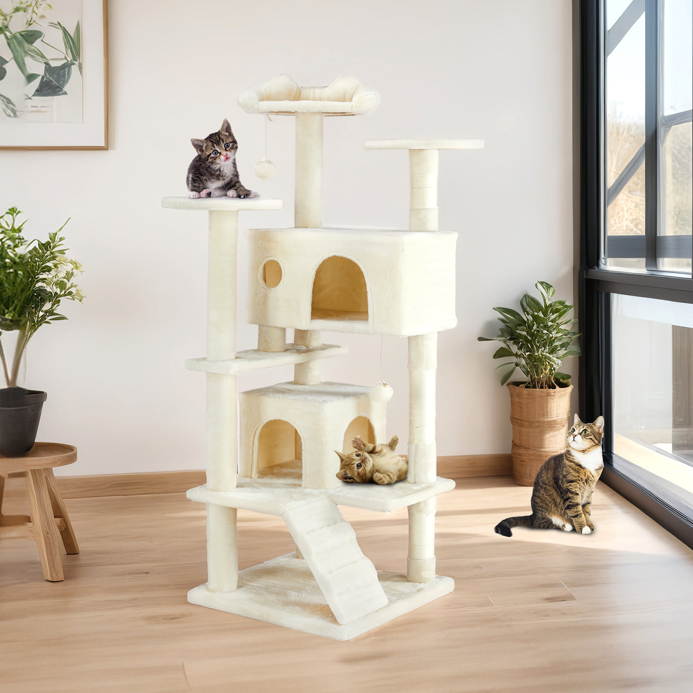 Interactive Cat Tree & Climbing Haven – Ultimate Fun and Comfort for Your Feline Friend