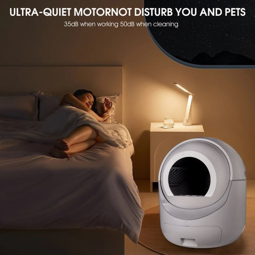 Smart Litter Box with WiFi & Double Deodorization