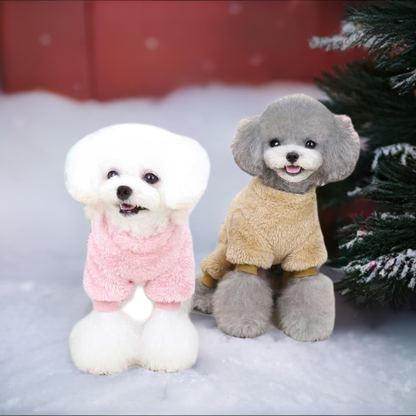 Ropa para mascotas: Nuevo suéter de cuatro patas con lazo tricolor