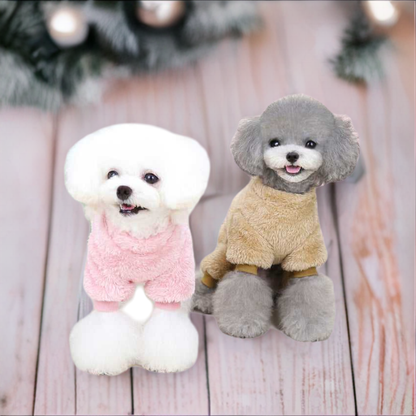 Tricolor Pet Sweater with Pull Loop